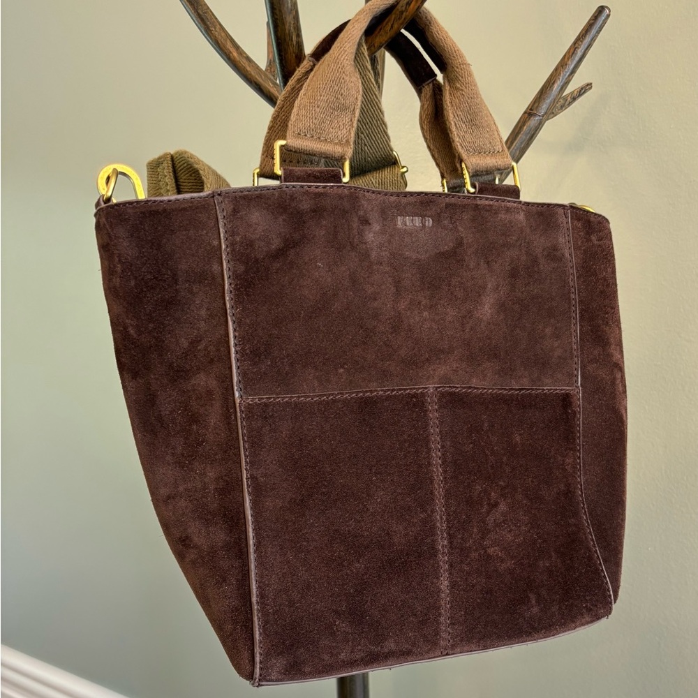 FEED Projects suede bucket crossbody bag